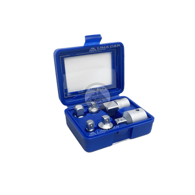 SET DADOS TOOLTECH 6 PIEZAS ADAPTADOR REDUCTOR 1/4 3/8 1/2 3/4