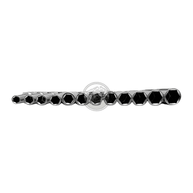 SET DADOS TOOLTECH 12 PIEZAS RIEL TUBULARES 1/2 HEX 10-24MM NO STANLEY - 3