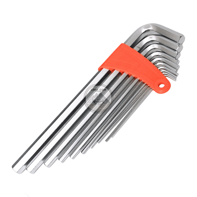 SET LLAVES ALLEN TOOLTECH 10 PIEZAS HEX EN L 1.5-12MM LARGO ACERO ESTUCHE