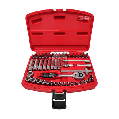 SET MALETA TOOLTECH 48 PIEZAS 1/4 DADOS + LLAVES NO STANLEY