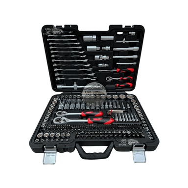 SET MALETA TOOLTECH 218 PIEZAS DADOS + LLAVES NO STANLEY