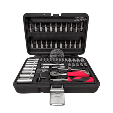 SET MALETA TOOLTECH 57 PIEZAS DADOS 1/4 NO STANLEY TRUPPER