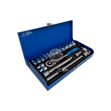 SET MALETA TOOLTECH TOOLTECH 20 PIEZAS 3/8 DADOS + LLAVES TAIWAN