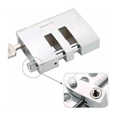 SEGURO BLOQUEO TRABA PEDAL ANTIRROBO DE ACERO - 2