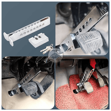 SEGURO BLOQUEO TRABA PEDAL ANTIRROBO DE ACERO - 3