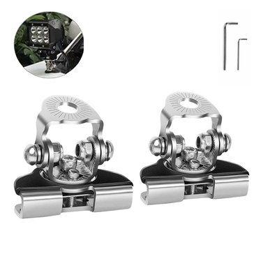 SOPORTE GIRATORIO SAFARI PARA FARO LED NEBLINERO CROMO OFF ROAD