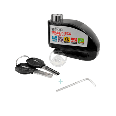 CANDADO DE DISCO  CON ALARMA PARA MOTO BICI