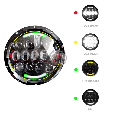 FARO LED 7” 210W CHIP OSRAM DISCO - 3