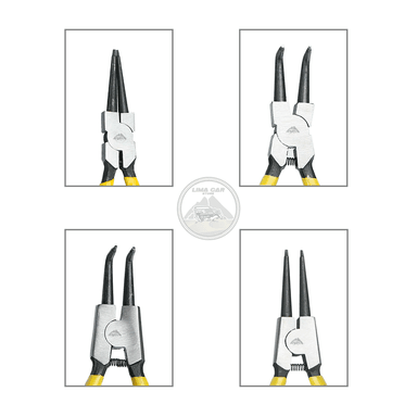 JUEGO DE 4 ALICATES UYUSTOOLS SACA SEGURO 18CM INTERNOS EXTERNOS - 2