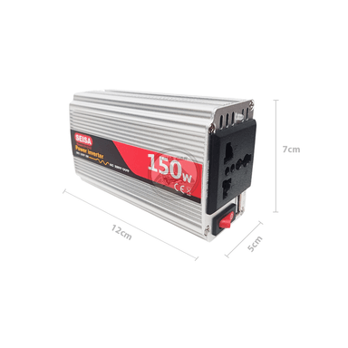 INVERSOR SEISA DE CORRIENTE CONVERTIDOR 12V A 220V CARGADOR AUTO - 4