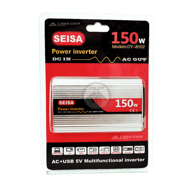 INVERSOR SEISA DE CORRIENTE CONVERTIDOR 12V A 220V CARGADOR AUTO - 5