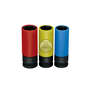 SET DADOS TRUPER 3 PIEZAS DE IMPACTO TUBULAR 17 19 21MM 1/2” 100942