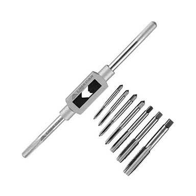 SET TARRAJAS UYUSTOOLS 8 PIEZAS MACHO MACHUELOS M3- M12 ACERO