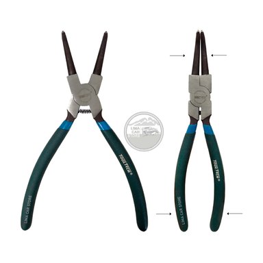 ALICATE PINZA TOOLTECH SACA SEGURO PUNTA CURVA PARA CERRAR 9