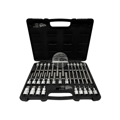 SET MALETA TOOLTECH DE 30 DADOS HEXAGONAL ALLEN ENCASTRE 1/2