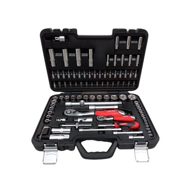 MALETA DE HERRAMIENTAS TOOLTECH 94 UNIDADES 1/4” 1/2” ACERO TAIWAN