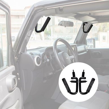 SET 2 ASAS AGARRADERAS JEEP DELANTERAS ALUMINIO WRANGLER 2007-2018