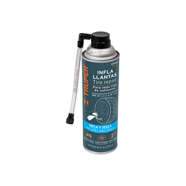 SELLADOR INFLADOR DE LLANTAS REPARA FUGAS 12 OZ (340 GR) TRUPER 10940