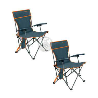 SILLAS PLEGABLE TRUPER NEGRO X2 PORTÁTIL CON BOLSO CAMPING PLAYA