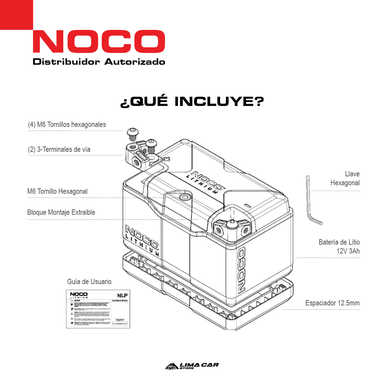 NOCO NLP9 BATERIA LITIO MOTO 400 AMP 12V - 6