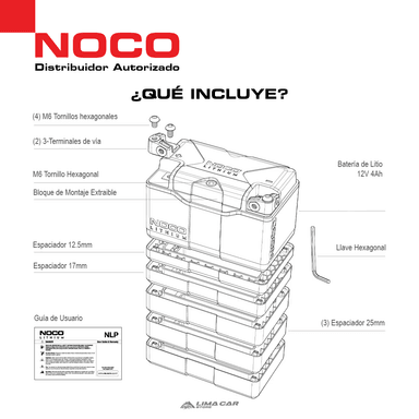 NOCO NLP14 BATERIA LITIO MOTO 500 AMP 12V - 6