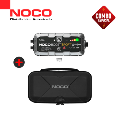 COMBO NOCO GB20 ARRANCADOR BATERÍA PORTÁTIL + ESTUCHE