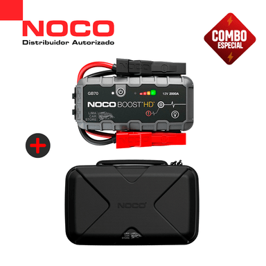 COMBO NOCO GB70 ARRANCADOR BATERÍA PORTÁTIL + ESTUCHE