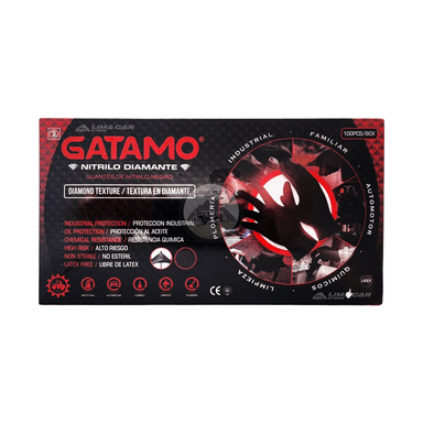 GUANTES NITRILO DIAMANTE X 100 UND USO AUTOMOTRIZ- TALLER