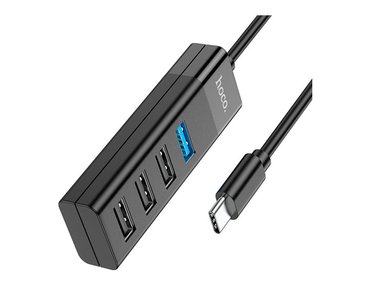 ADAPTADOR HOCO HB25 CONVERTIDOR 4 EN 1 (TIPO C A USB 3.0 USB2.0) NEGRO - 2