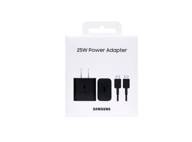 CARGADOR SAMSUNG 25W PARA GALAXY S23 FE EDITION ECOLOGICO 2023 NEGRO - 1