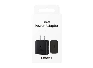 ADAPTADOR SAMSUNG 25W PARA GALAXY S22 CARGADOR EDITION ECOLOGICO 2023 NEGRO - 1