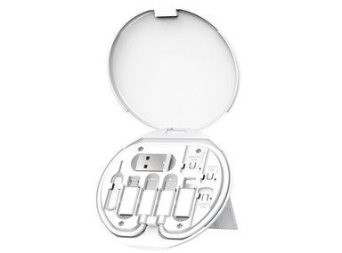 WIWU S02 ESTUCHE PARA CABLES DE ALMACENAMIENTO PARA TRAJE DE CARGA  6 EN 1 - BLANCO - 1