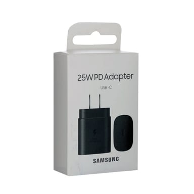 CARGADOR SAMSUNG 25W ADAPTADOR FAST CHARGE PARA S21FE NEGRO - 1