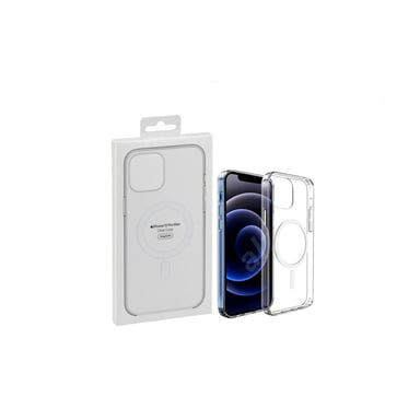 FUNDA CLEAR CASE CON MAGSAFE TRANSPARENTE + VIDRIO TEMPLADO PARA IPHONE 12 - 2