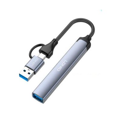 ADAPTADOR HUB LDNIO DS-64U USB +TIPO C 4EN 1 MULTIFUNCIÓN - 1