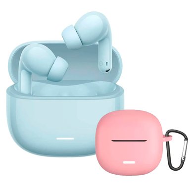 AUDIFONOS REDMI BUDS 8 LITE AZUL + CASE PROTECTOR ROSA - 1