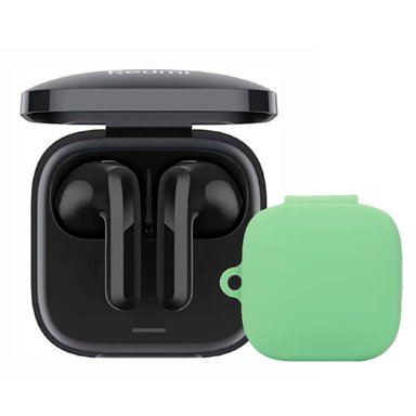AUDIFONOS REDMI BUDS 6 ACTIVE NEGRO + CASE PROTECTOR VERDE - 1