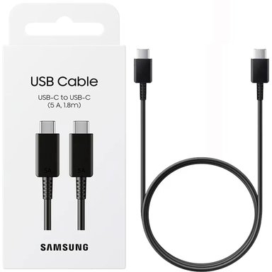 CABLE SAMSUNG 5A 180CM PARA GALAXY S25 ULTRA, S24 ULTRA NEGRO - 1