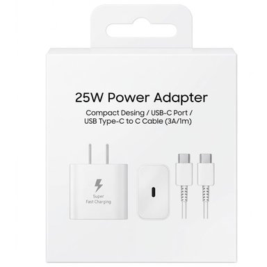 CARGADOR DE 25W COMPATIBLE CON A55/A56/A57 - BLANCO - 1