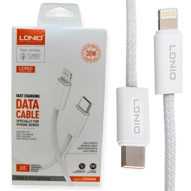 CABLE LDNIO LC902I TIPO-C A LIGHTNING DE 30W 2 METROS - 1