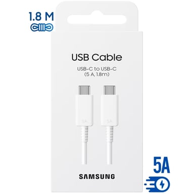 CABLE SAMSUNG 5A 180CM PARA GALAXY Z FOLD 5, Z FOLD 4, Z FOLD 3 BLANCO - 1
