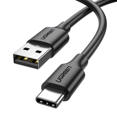CABLE UGREEN US287 CARGA RÁPIDA 1M USB-A A USB-C QC 3.0 NEGRO - 2