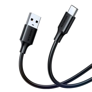 CABLE UGREEN US287 CARGA RÁPIDA 1M USB-A A USB-C QC 3.0 NEGRO - 5