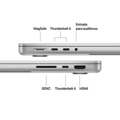 MACBOOK PRO 14″ M5 16GB RAM + 512GB SSD (TECLADO INGLES) - SILVER - 5