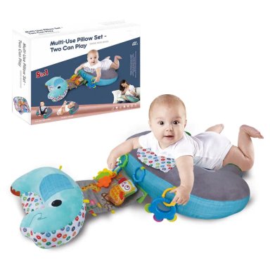 ALMOHADA MULTIFUNCIÓN DE LACTANCIA 5 EN 1 ACERO NIÑO