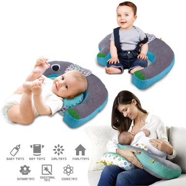 ALMOHADA MULTIFUNCIÓN DE LACTANCIA 5 EN 1 ACERO NIÑO - 2