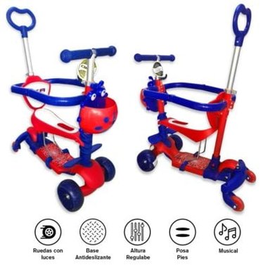 SCOOTER PARA NIÑOS MARIQUITA 5 EN 1 VARON OKA - 1