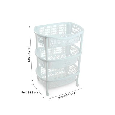 DESPENSERO REYPLAST BLANCO OVALADO FORTE 3 NIVELES