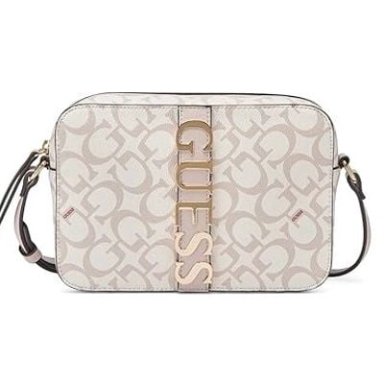 CARTERA CROSSBODY GUESS BLANCO CON ROSADO CAIRN