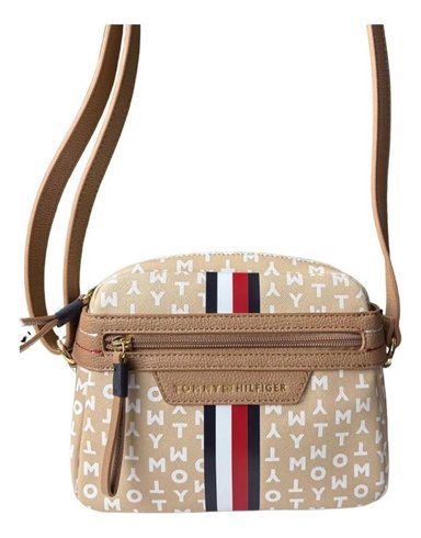 MINI CROSSBODY TOMMY MONOGRAFIADO BEIGE 69J6090
